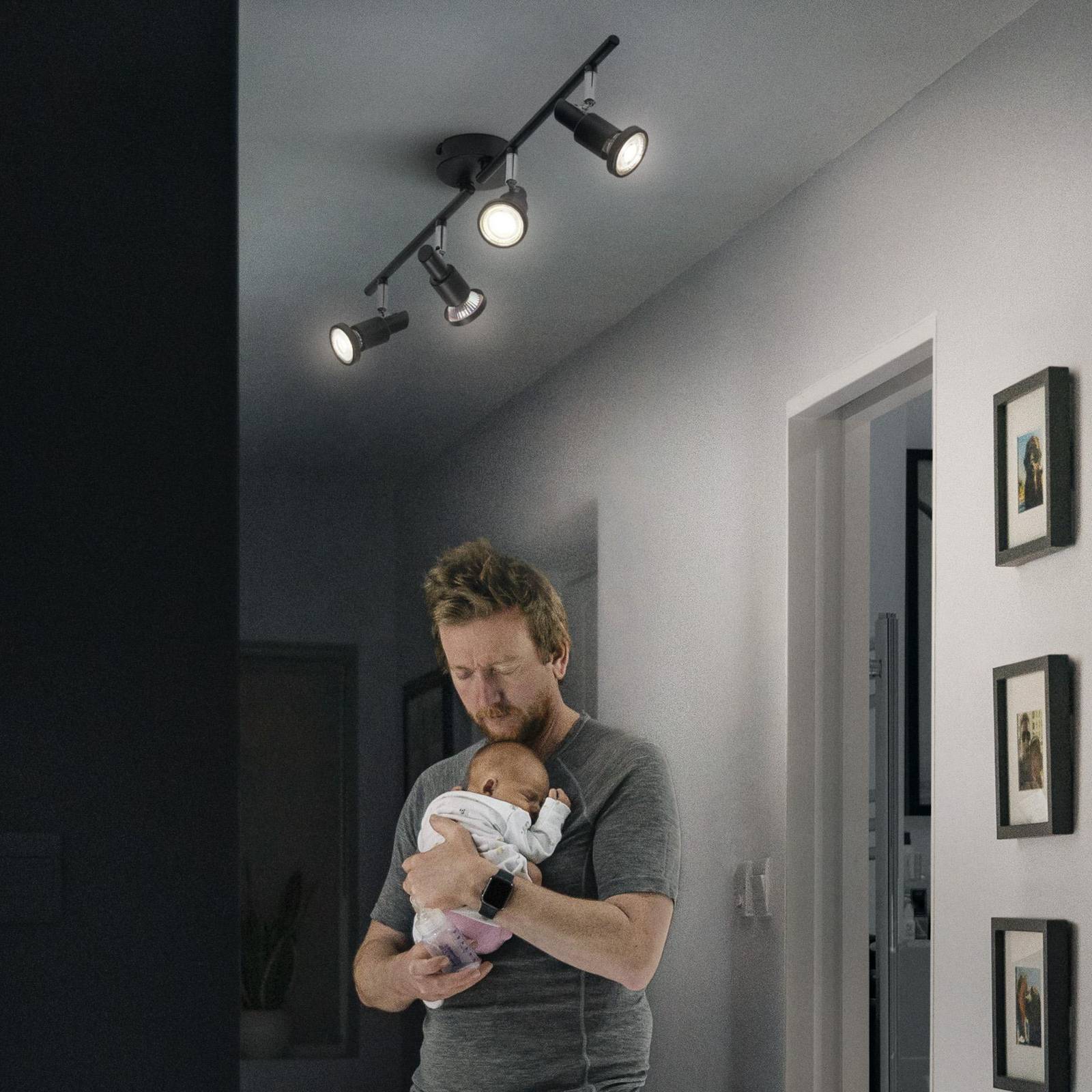 Svítidlo LEDVANCE černá Ocel