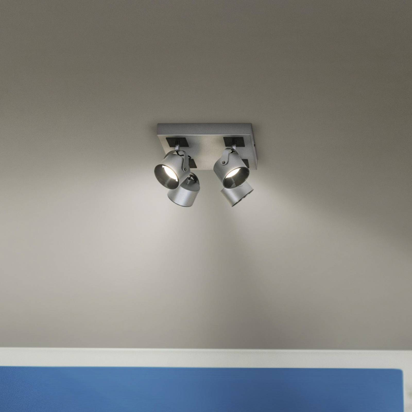 Svítidlo LEDVANCE stříbrná/černá Ocel