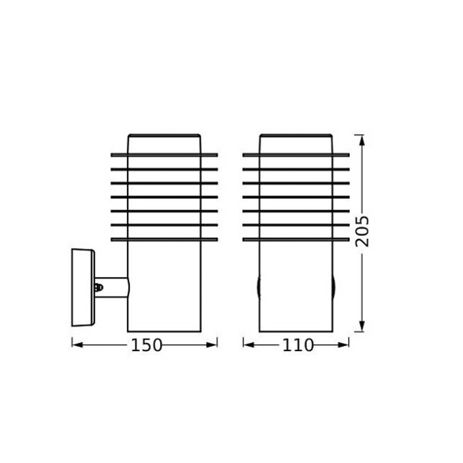 Svítidlo LEDVANCE tmavě šedá/bílá Nerezová ocel/polykarbonát