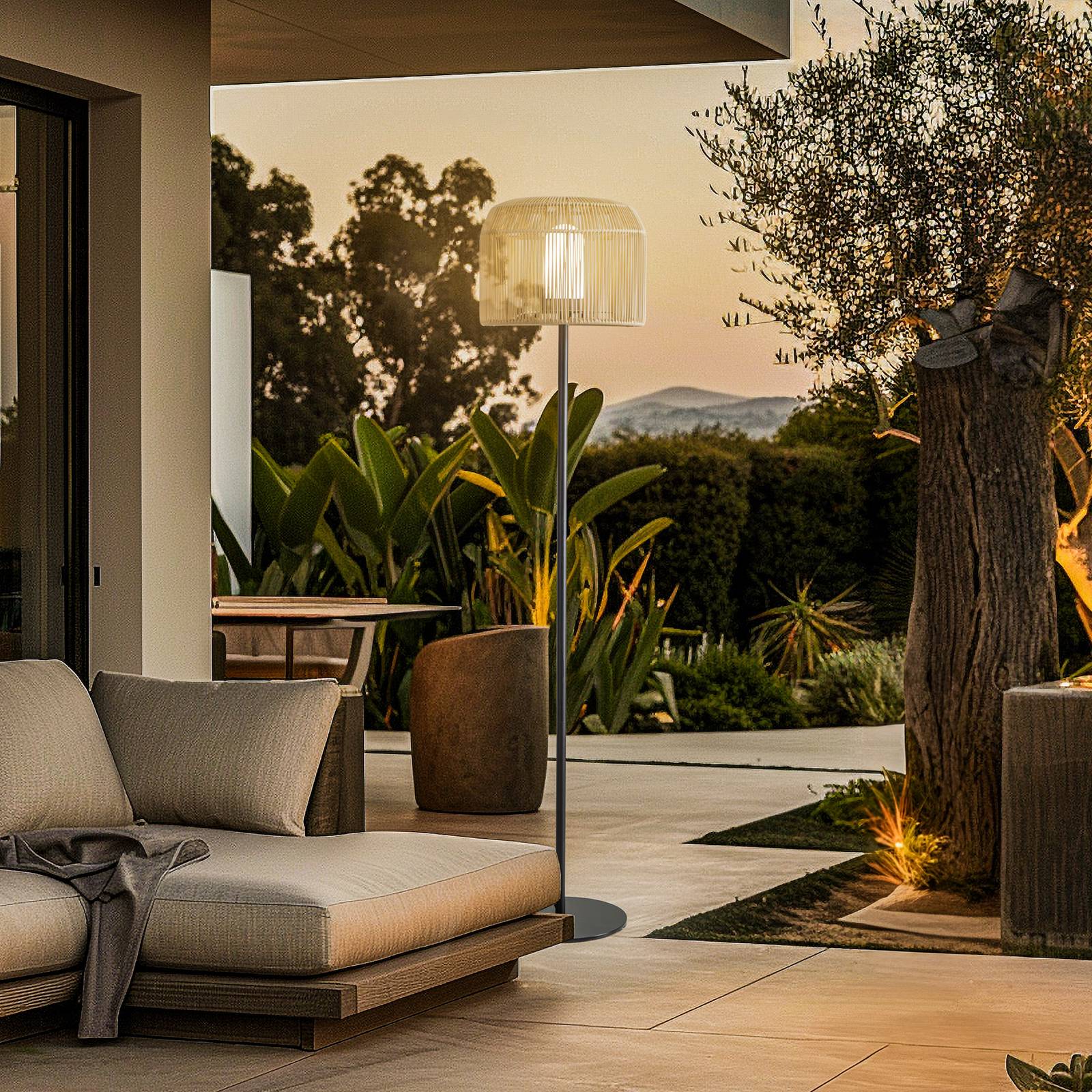 Svítidlo Lucande khaki/černá Plast/kov