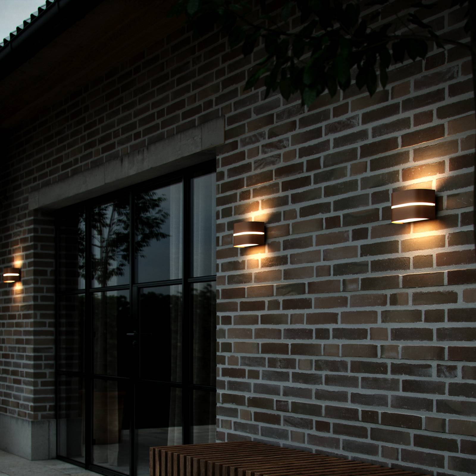 Svítidlo Nordlux hnědá metalíza Plast/hliník