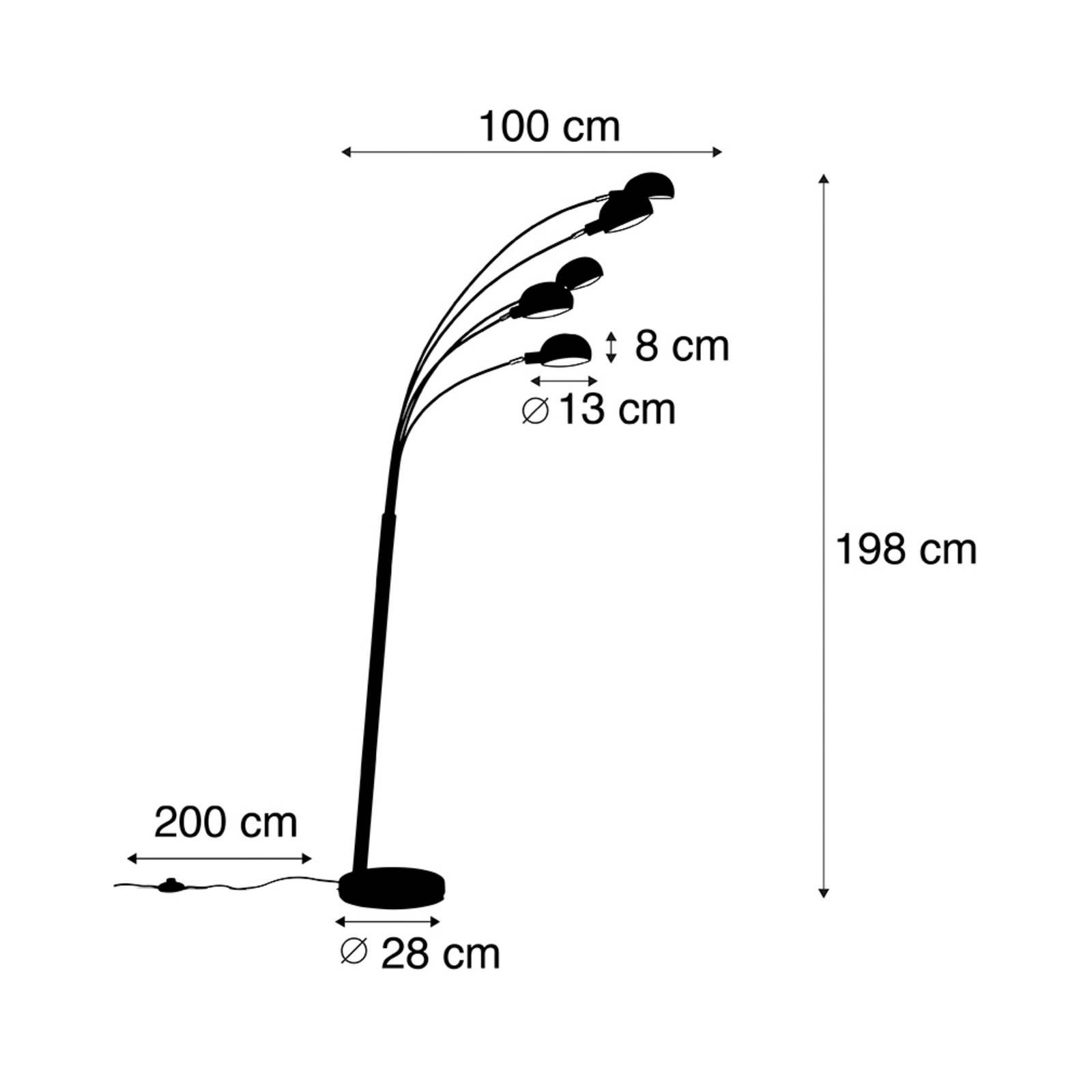 Svítidlo QAZQA černá ocel/nerezová ocel