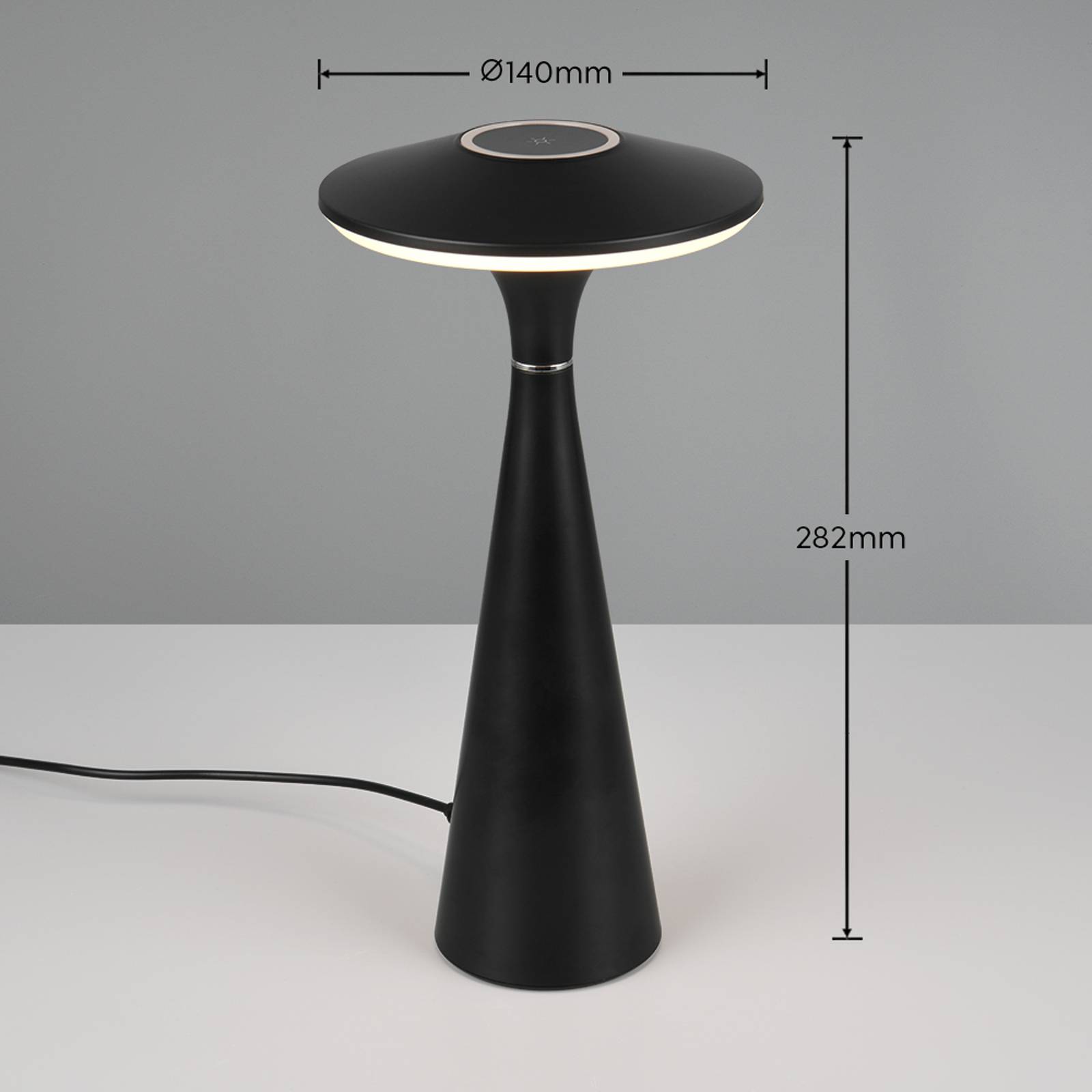 Svítidlo Reality Leuchten černá matná Plastové