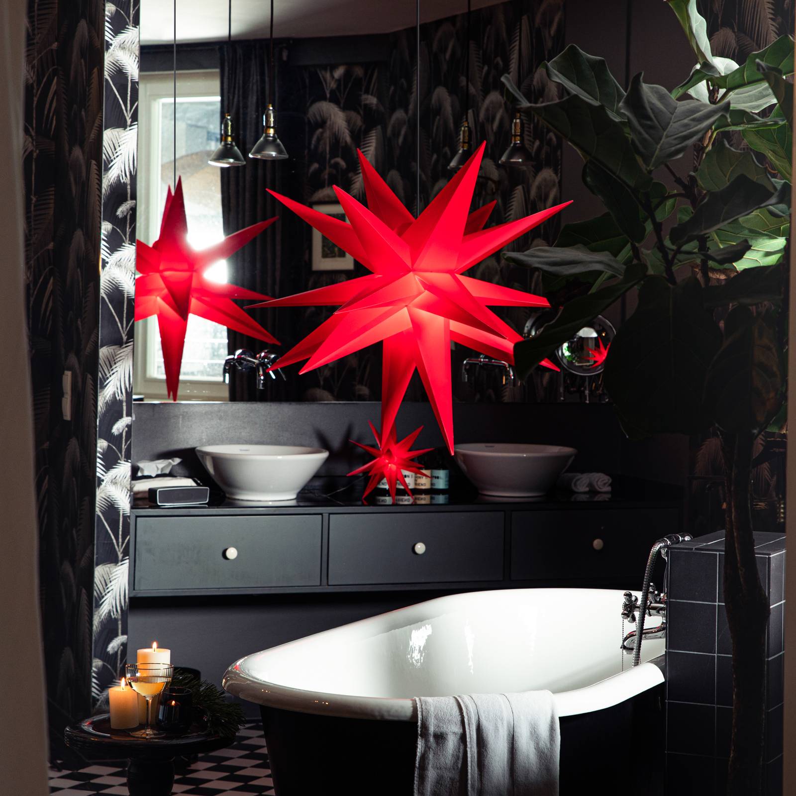 Svítidlo STERNTALER červená plast