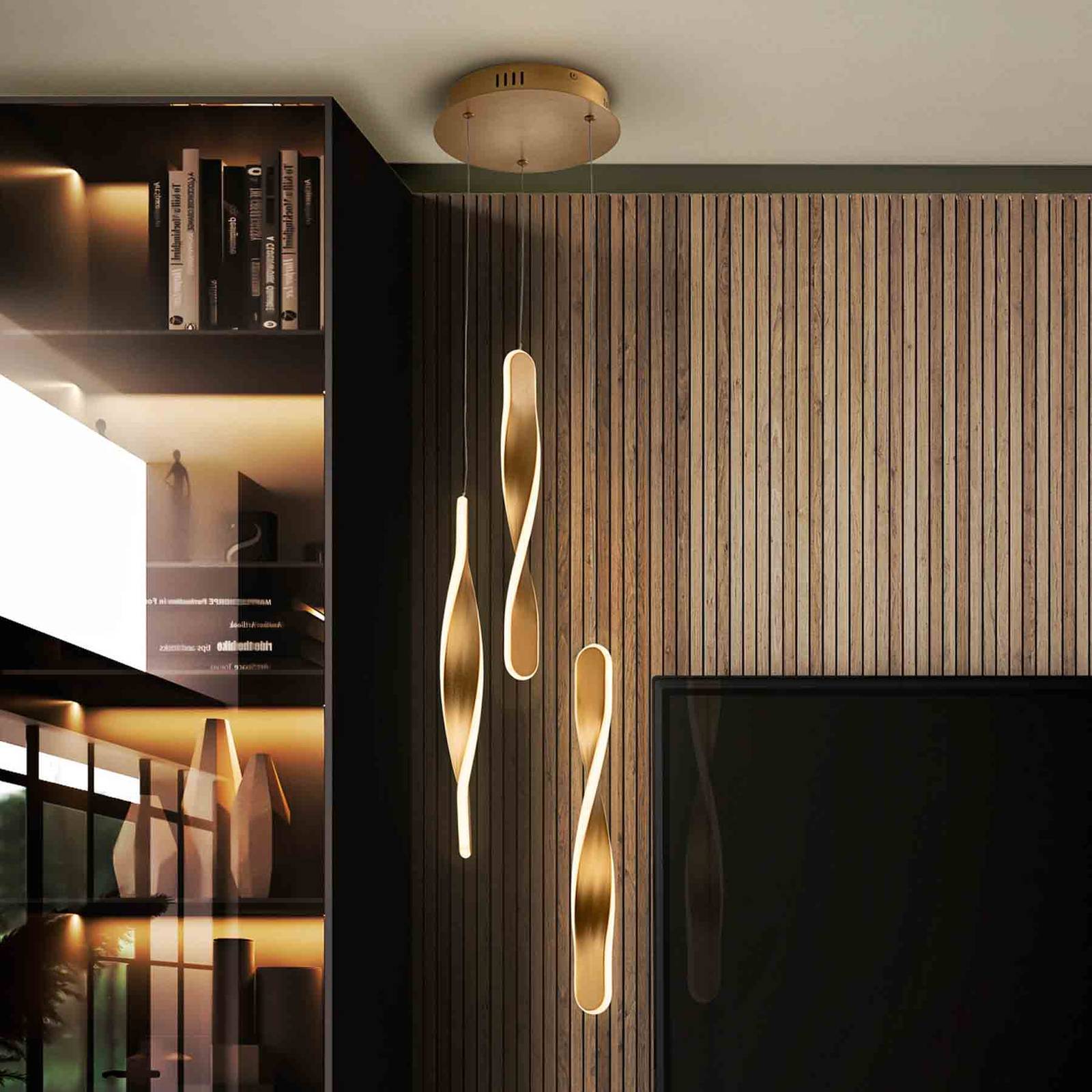 Svítidlo Schuller Valencia zlato Hliník/kov/akryl