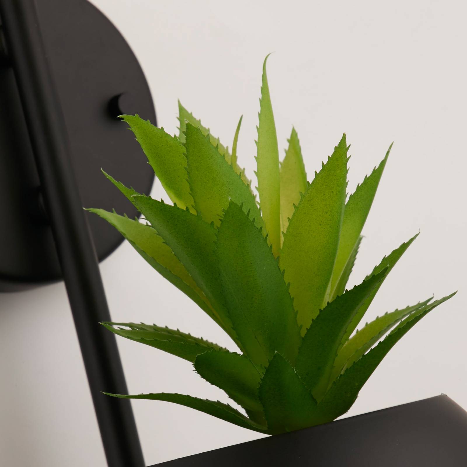 Svítidlo Searchlight černý/bílý opál Ocel/sklo/plast