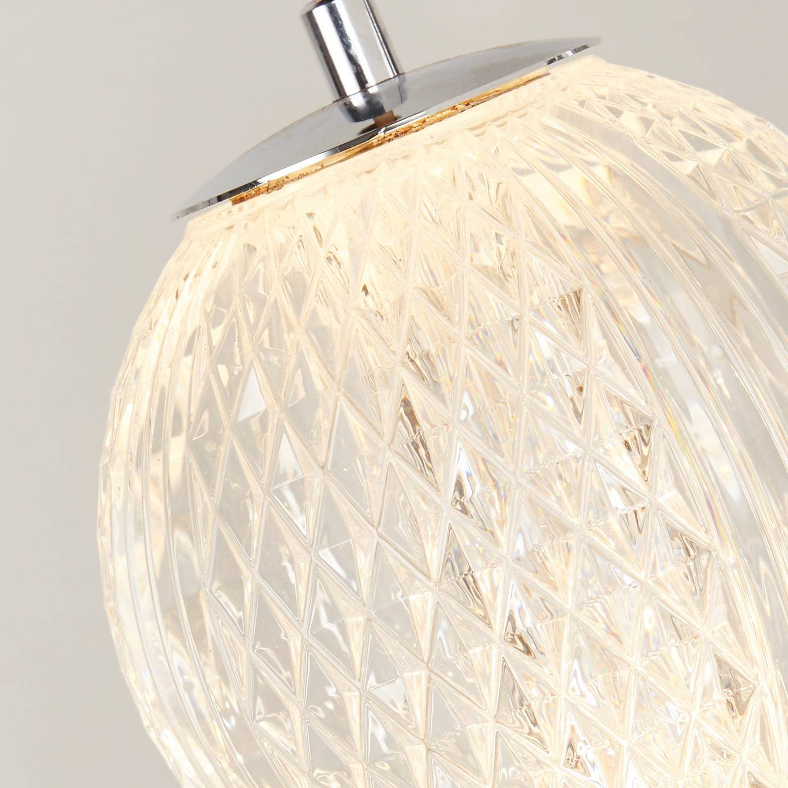 Svítidlo Searchlight chrom/čirý Ocel/akryl