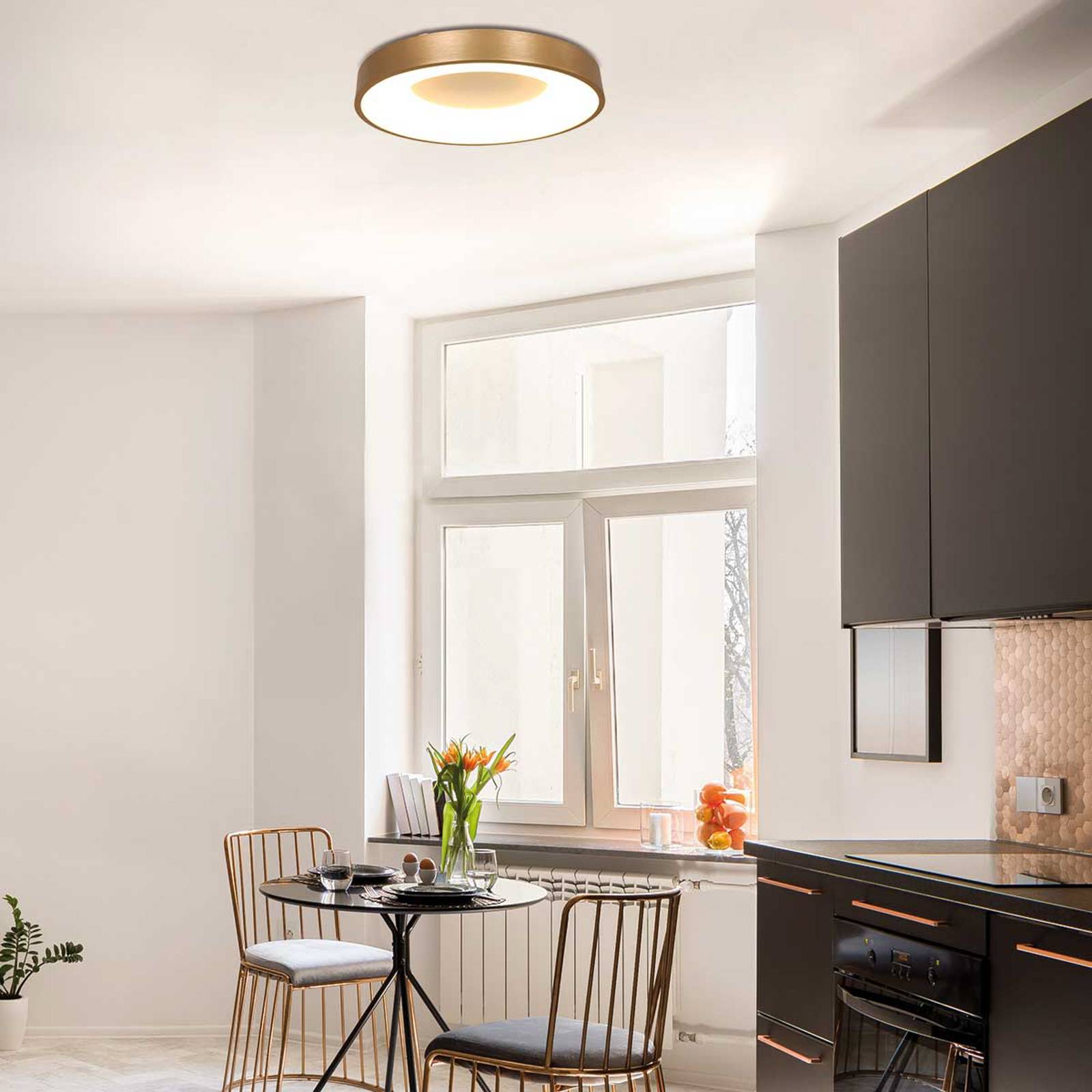 Svítidlo Steinhauer zlato kov/plast