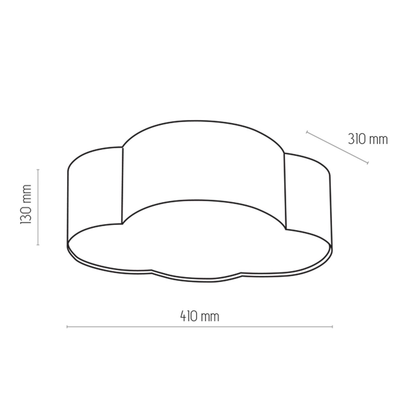 Svítidlo TK Lighting modrá/bílá Textil/ocel
