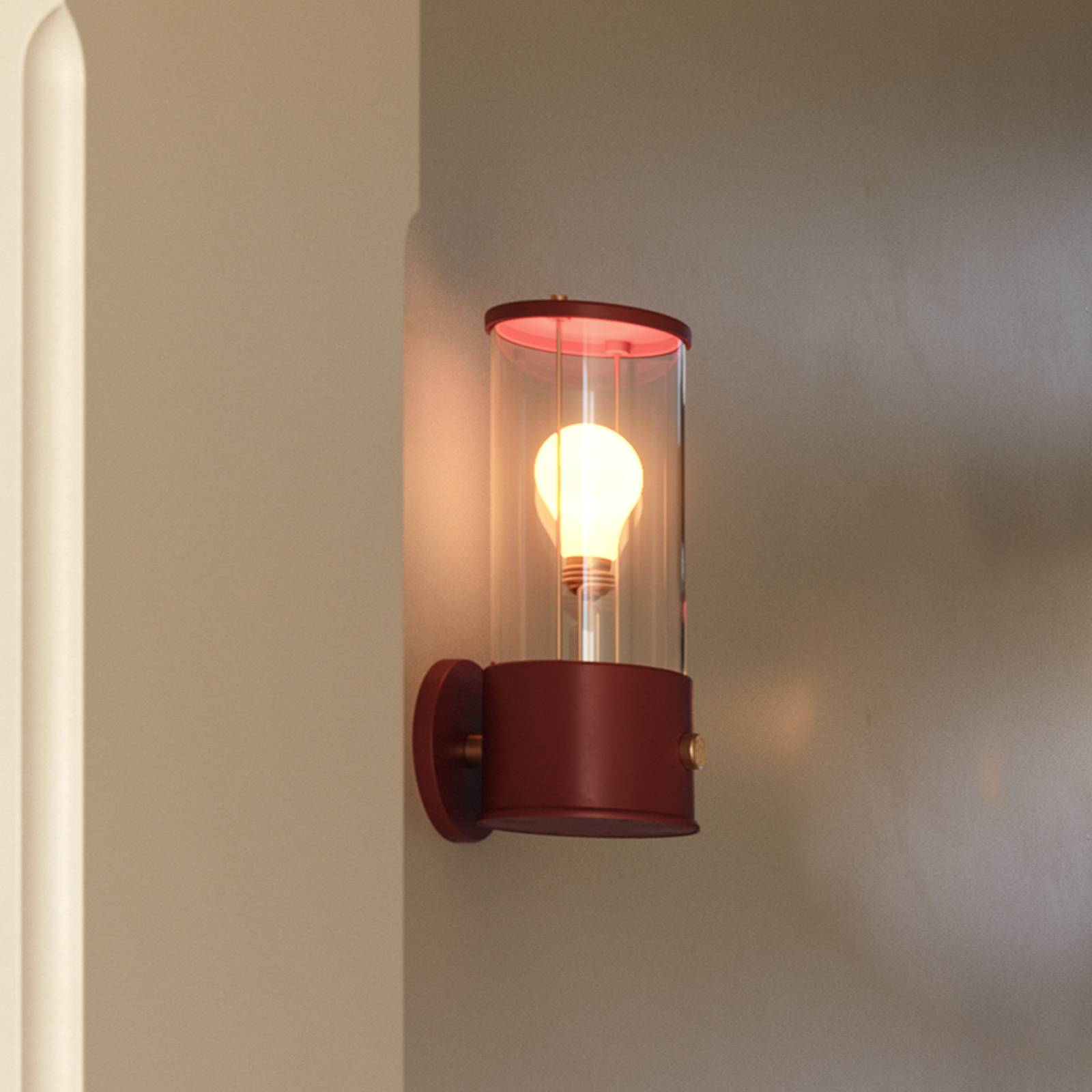 Svítidlo Tala červená Hliník/mosaz