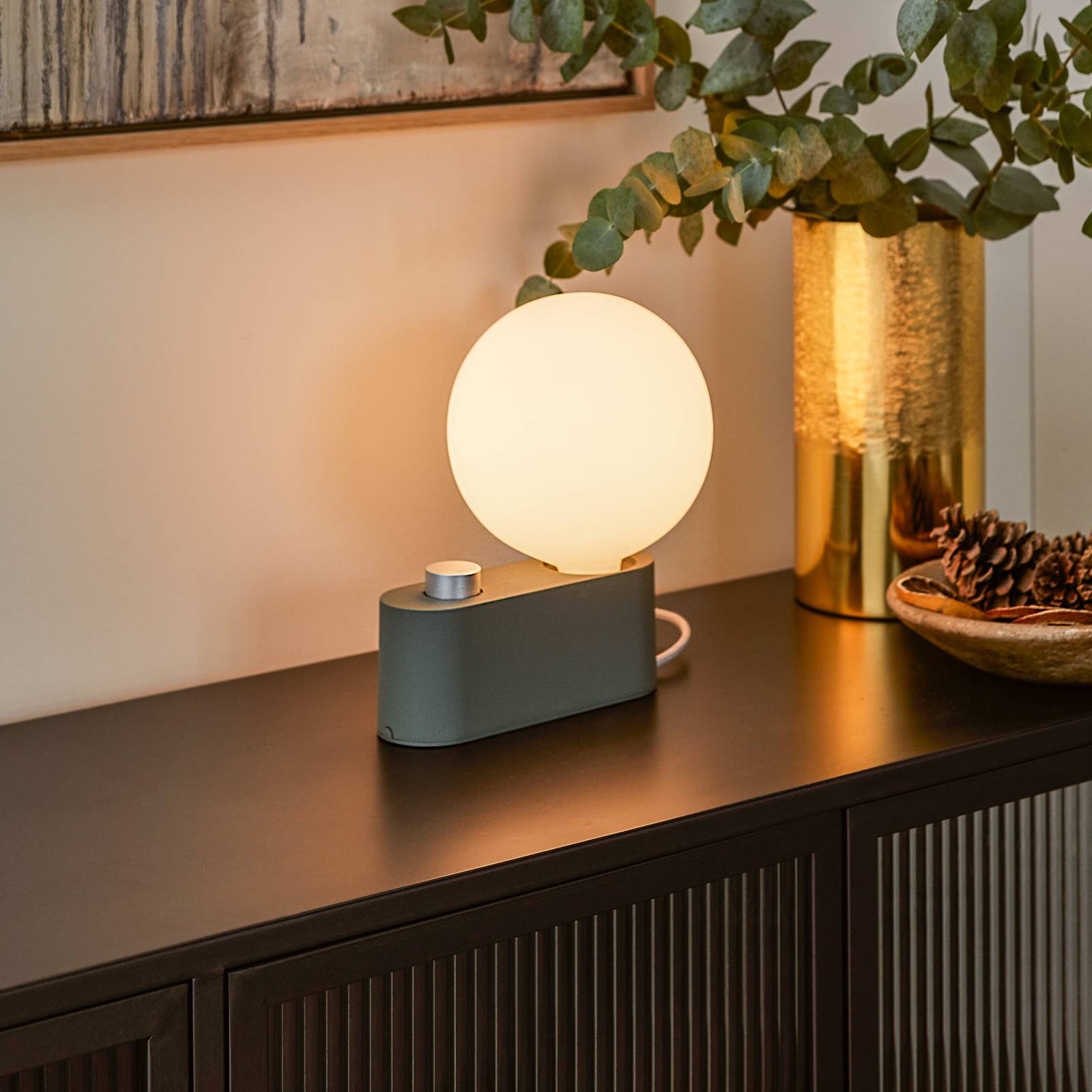 Svítidlo Tala šalvějově zelená Hliník