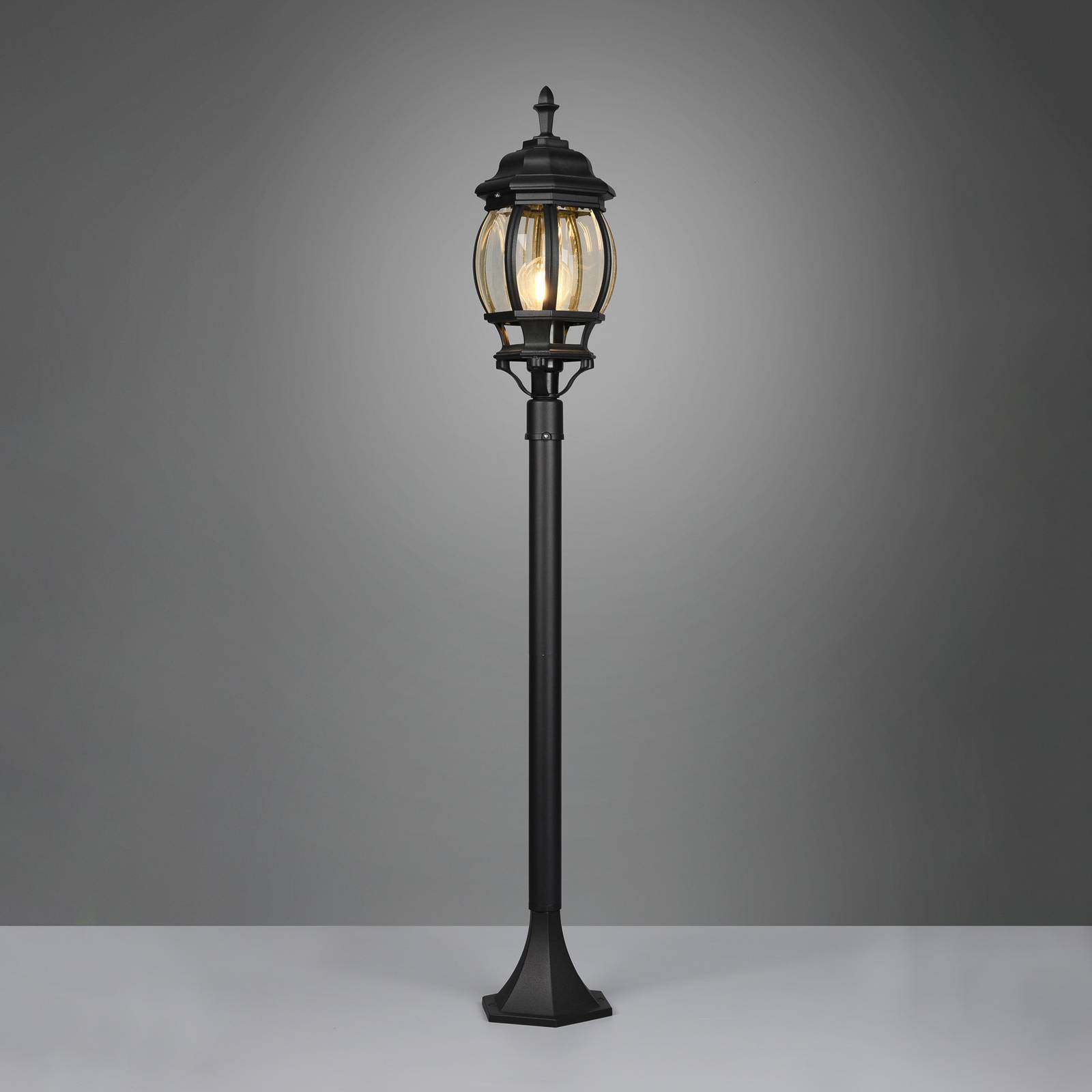 Svítidlo Trio Lighting černá matná/čirá Hliníkový tlakový odlitek/sklo