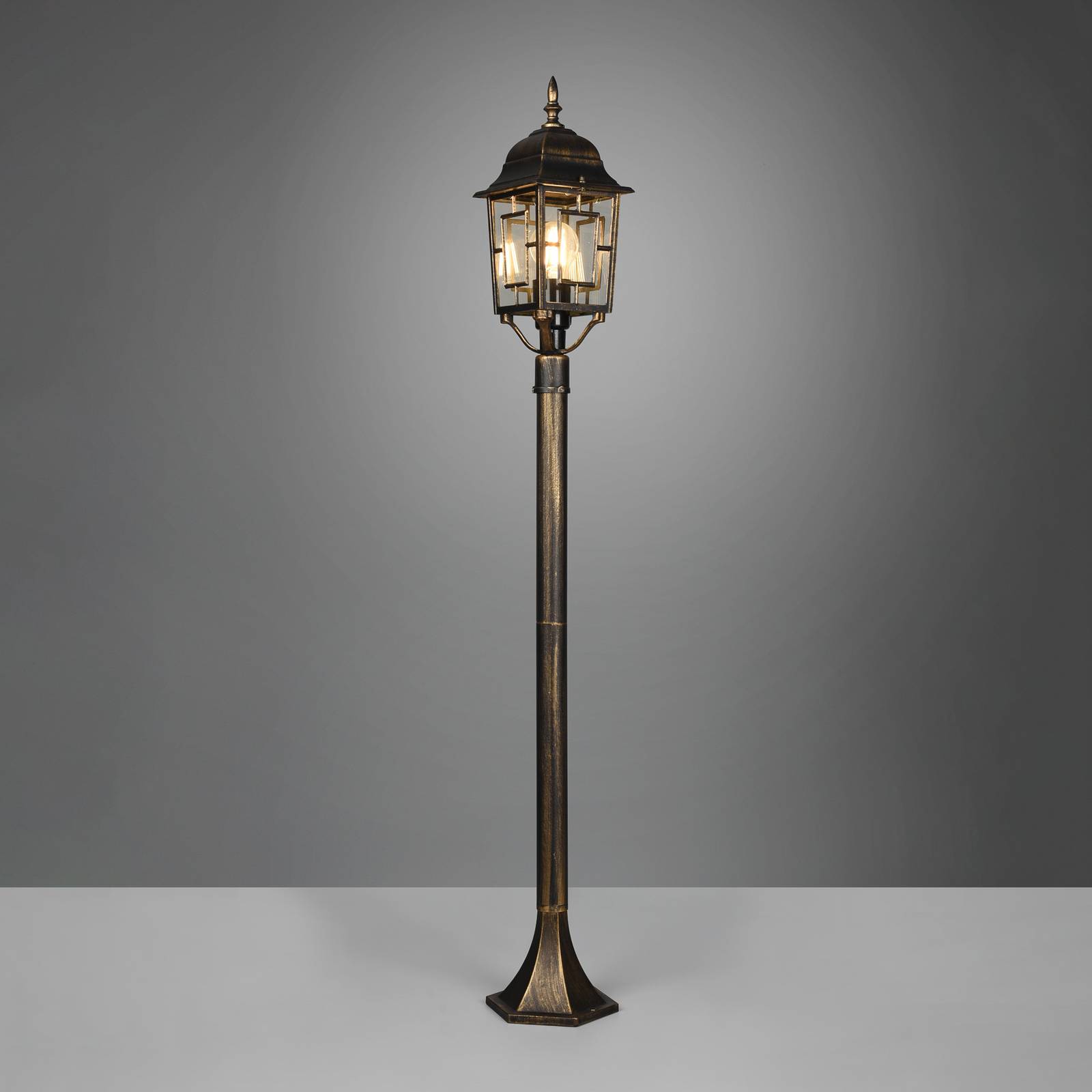 Svítidlo Trio Lighting rezavá starožitná/čirá Hliníkový tlakový odlitek/sklo