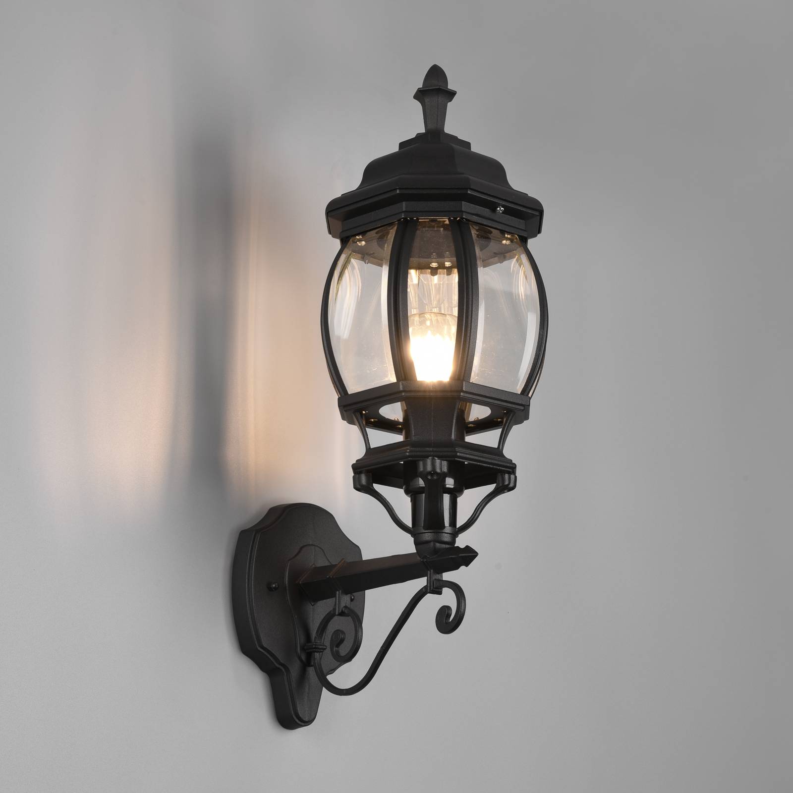 Svítidlo Trio Lighting černá matná/čirá Hliníkový tlakový odlitek/sklo