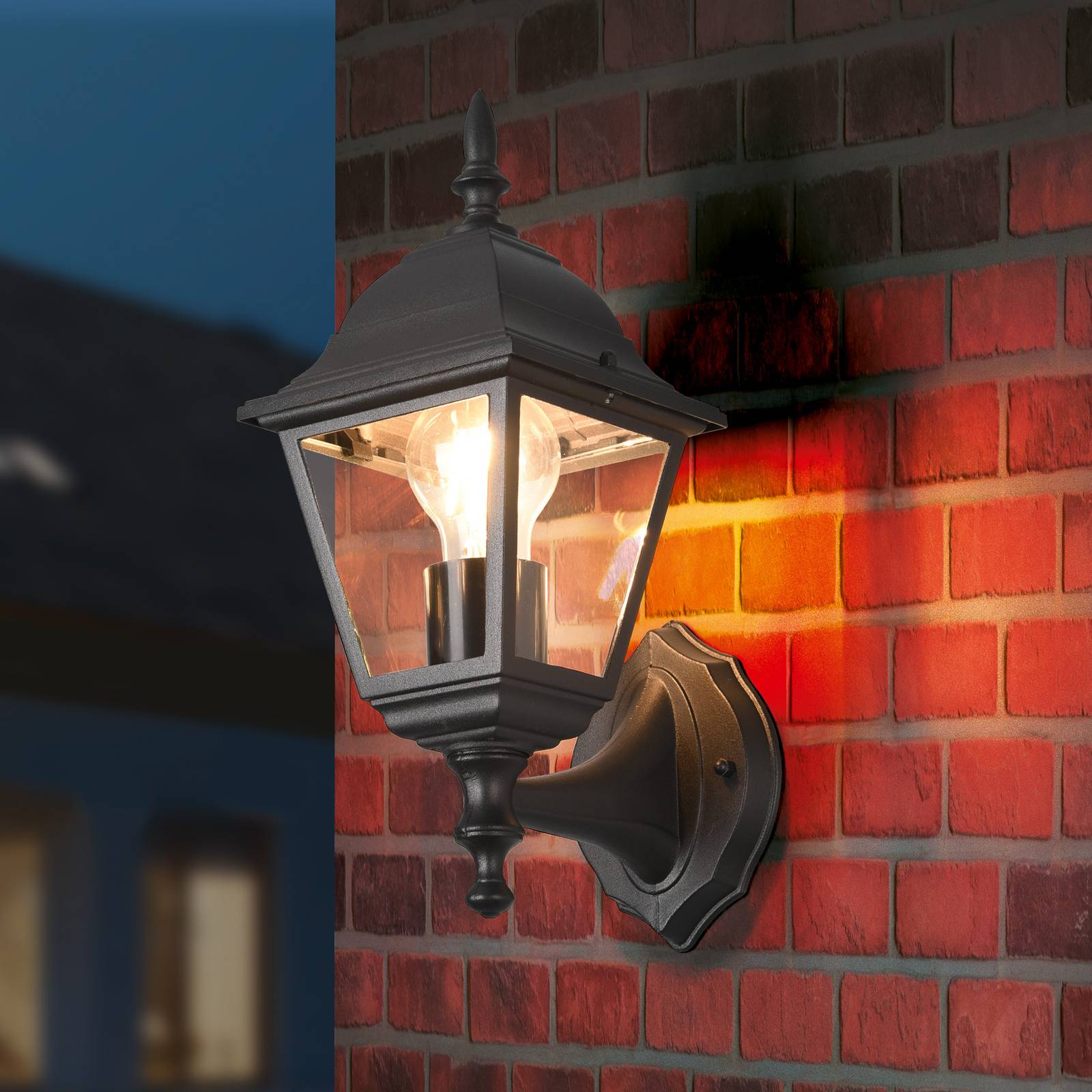 Svítidlo Trio Lighting černá matná/čirá Hliníkový tlakový odlitek