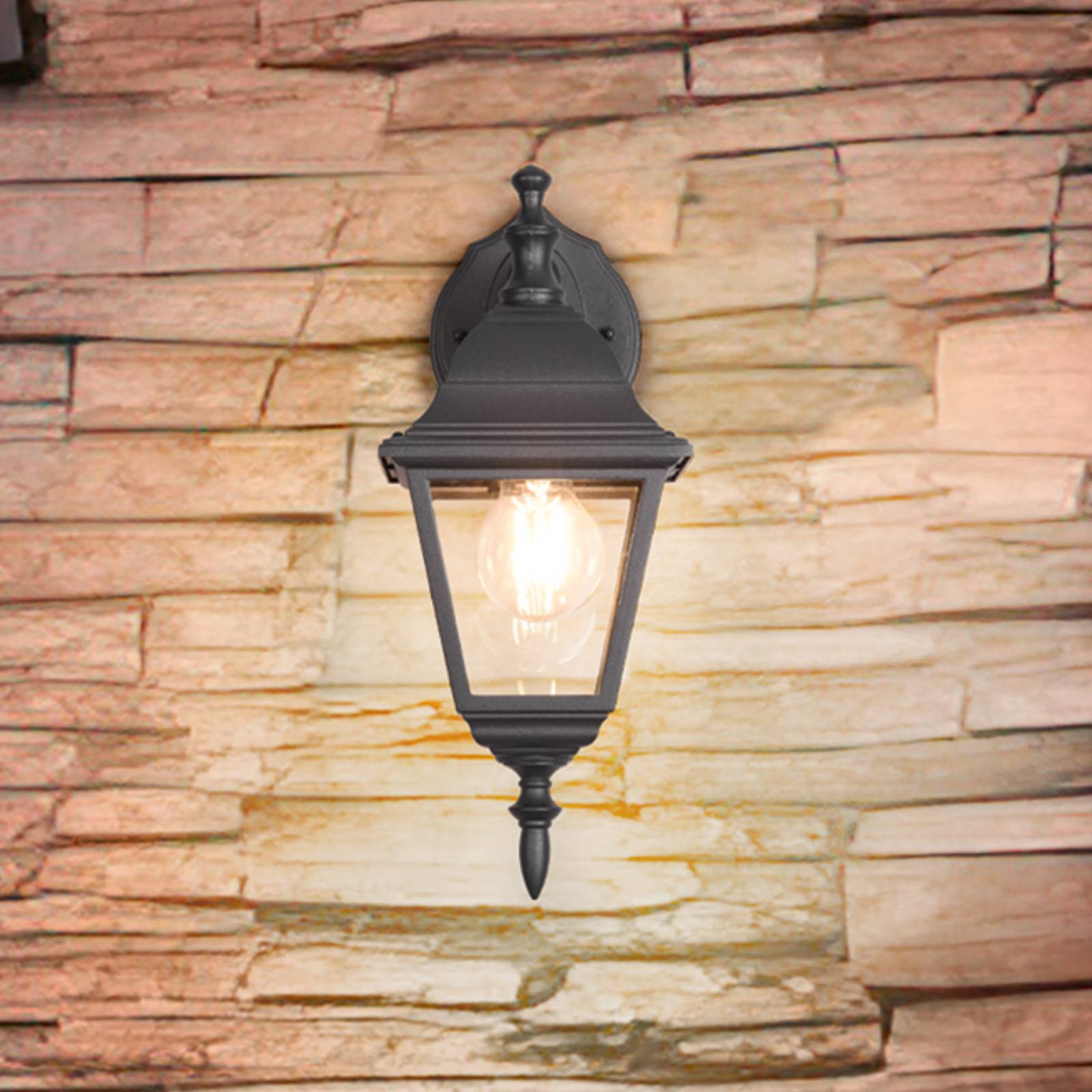 Svítidlo Trio Lighting černá matná/čirá Hliníkový tlakový odlitek