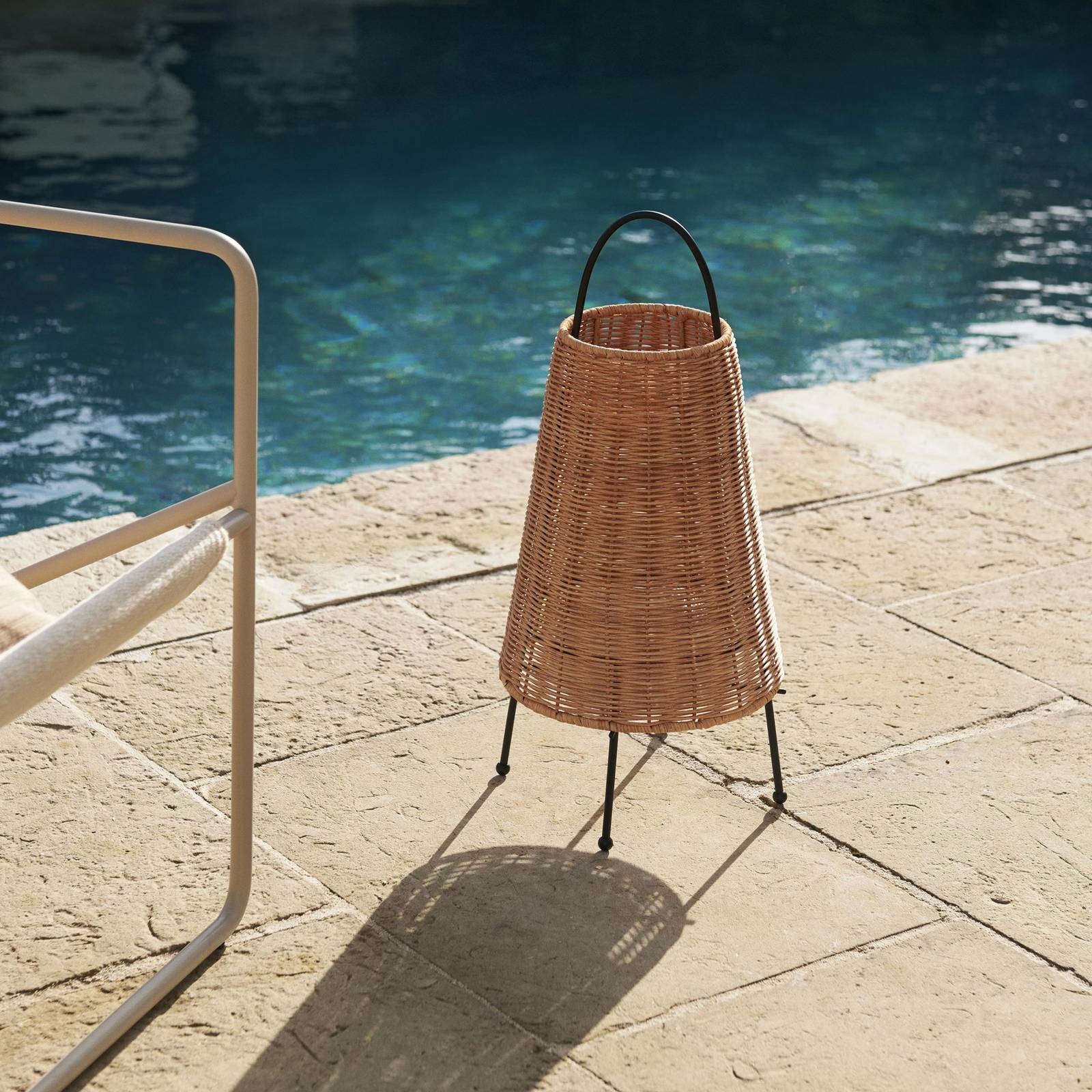 Svítidlo ferm LIVING světlé dřevo Ratan/železo