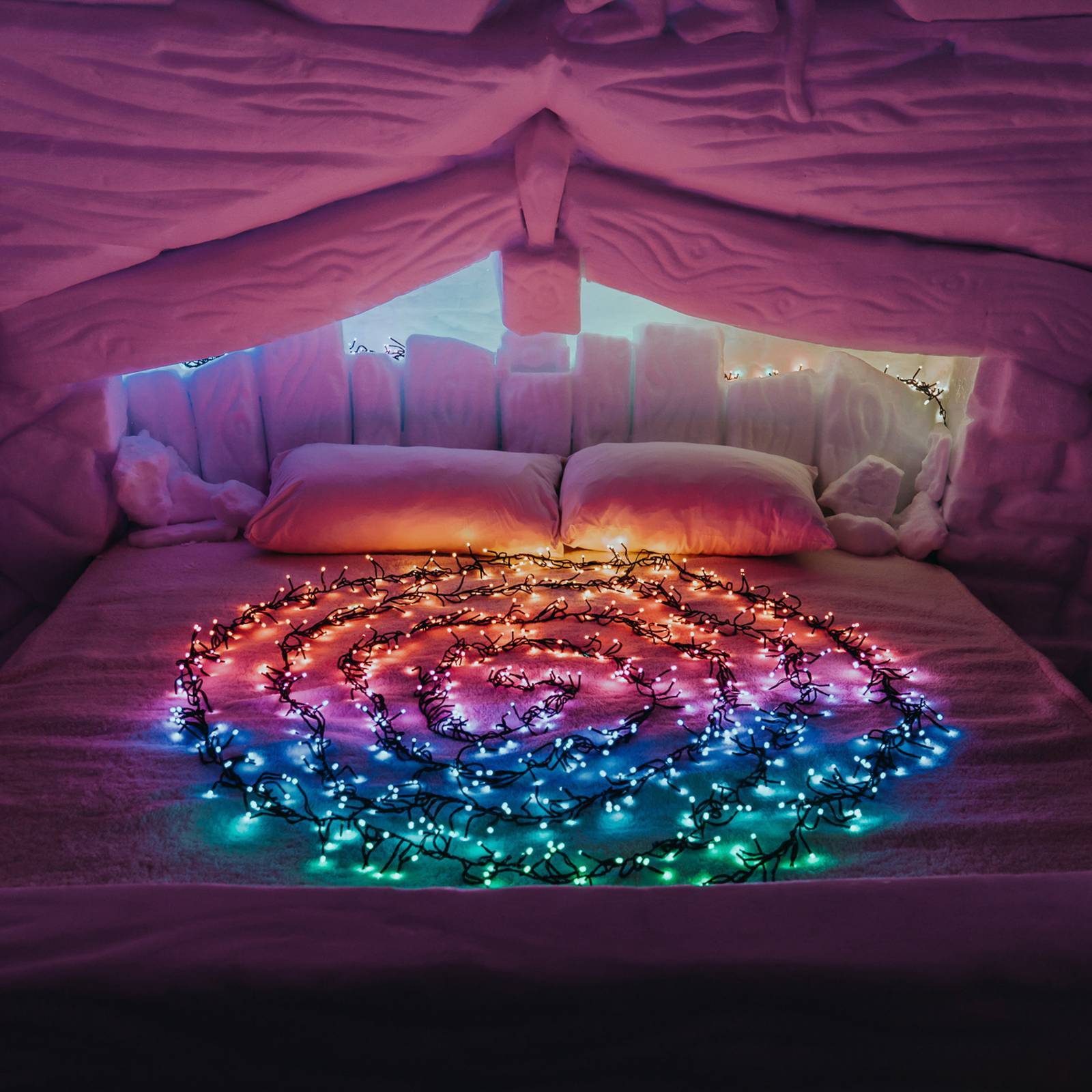 Svítidlo twinkly tmavě zelená/černá plast