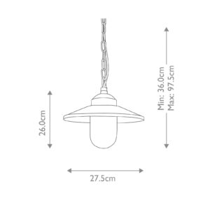 Svítidlo Elstead černá/čirá Nerezová ocel 304/sklo